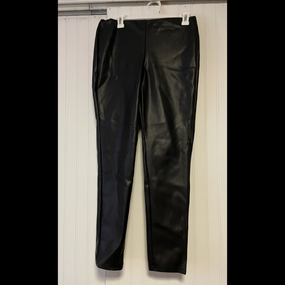 Faux leather leggings